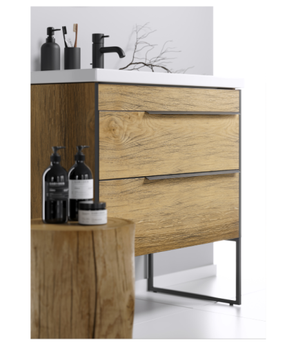 Тумба с умывальником AQWELLA Fargo 101 Дуб балтийский FRG0110DB